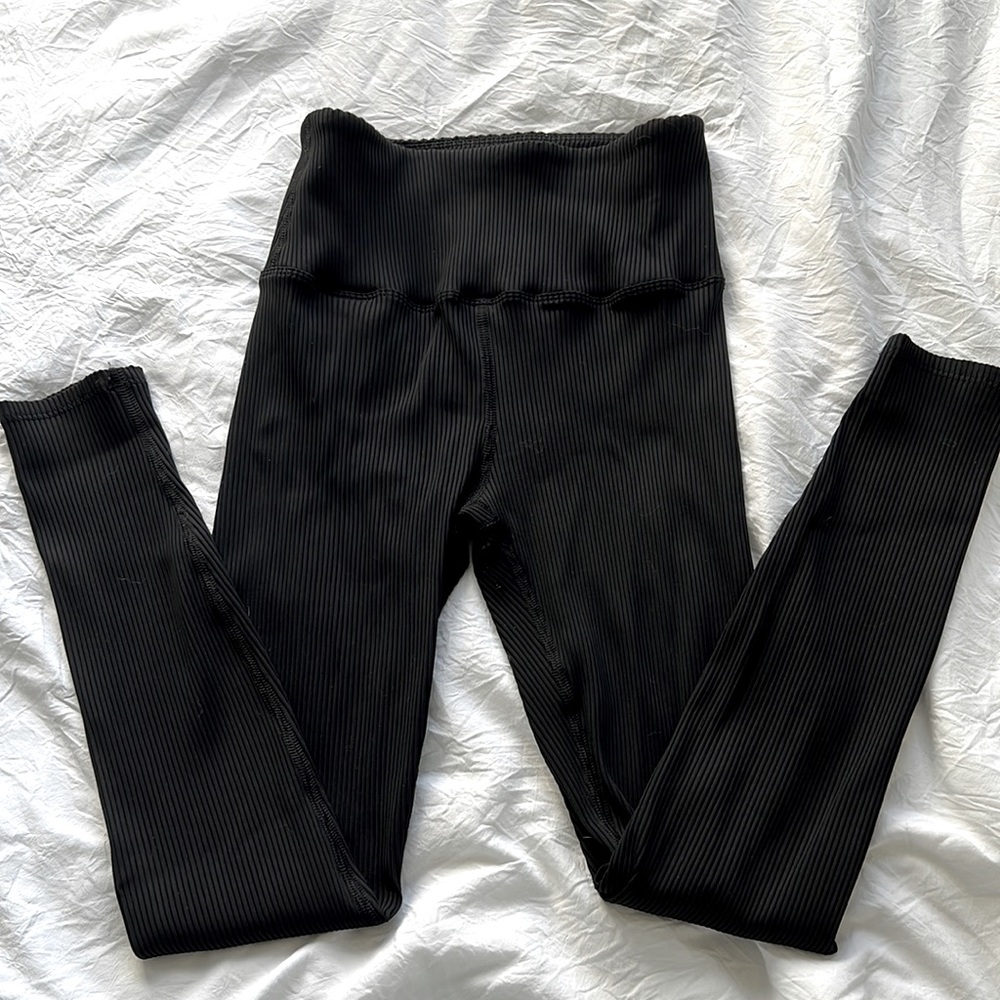 Carbon38 Ribbed Leggings | Medium